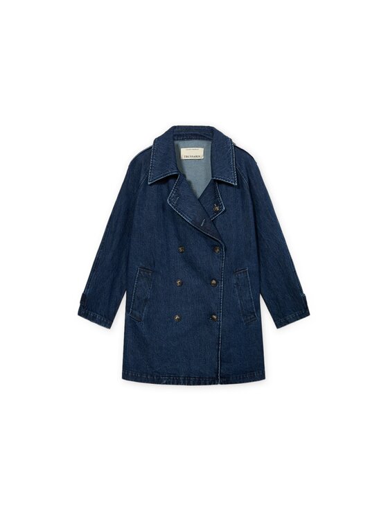 Trussardi Trussardi Płaszcz zimowy 0400A000436N0DB Niebieski Regular Fit