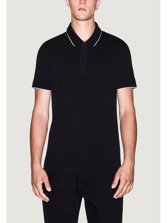 Armani Exchange Armani Exchange Polo XM001285 AF10366 UC001 Nero Slim Fit