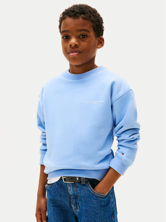 Tommy Hilfiger Tommy Hilfiger Mikina KS0KS00640 Světle modrá Regular Fit