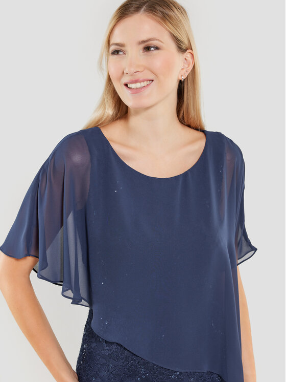 Swing Swing Koktel haljina 77760410 Tamnoplava Regular Fit
