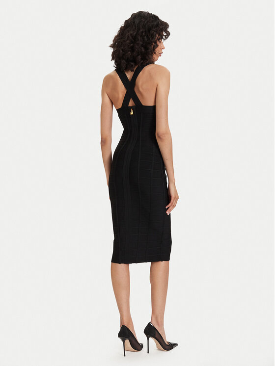 Elisabetta Franchi Elisabetta Franchi Cocktail obleka AM-24D-62E2-V790 Črna Slim Fit