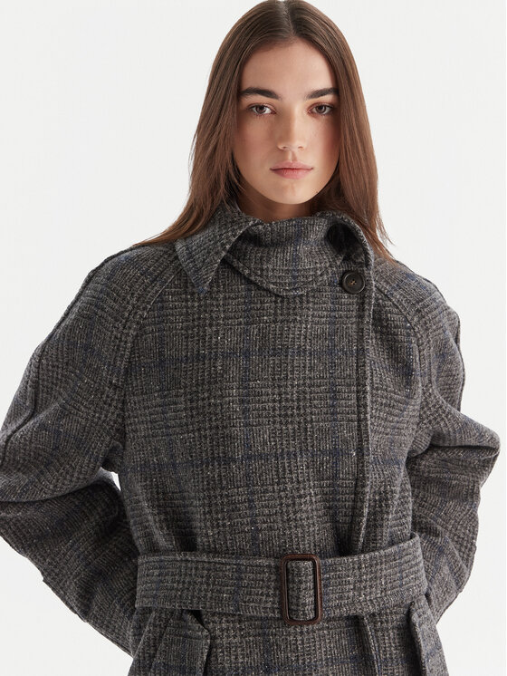 Weekend Max Mara Weekend Max Mara Cappotto di lana Sestri 2525016122 Grigio Regular Fit