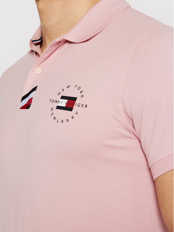 Tommy Hilfiger Tommy Hilfiger Polo Gs Placket MW0MW17788 Rosa Slim Fit