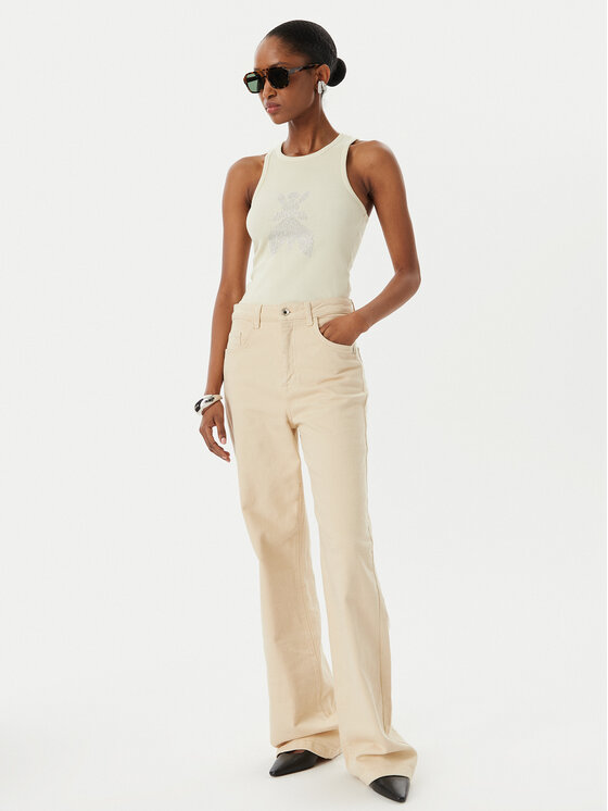 Patrizia Pepe Patrizia Pepe Marškinėliai 8M1768/J373-W413 Smėlio Slim Fit