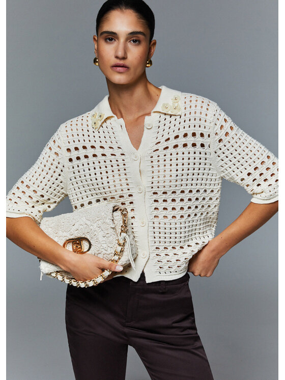 Liu Jo Liu Jo Kardigan WA6325MA79R10701 Fioletowy Regular Fit