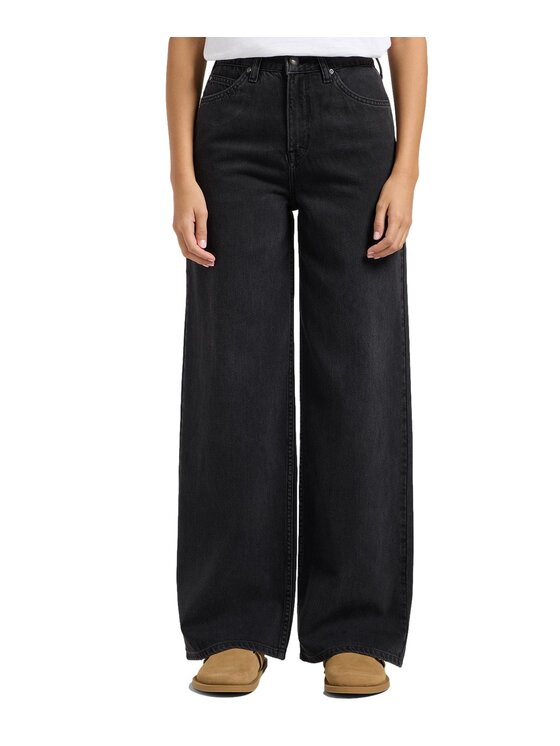 Lee Lee Jeansy 112363522 Czarny Relaxed Fit