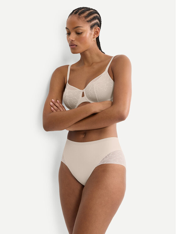 Triumph Triumph Chiloți clasici cu talie înaltă Comfort Contour 10226329 Bej deschis