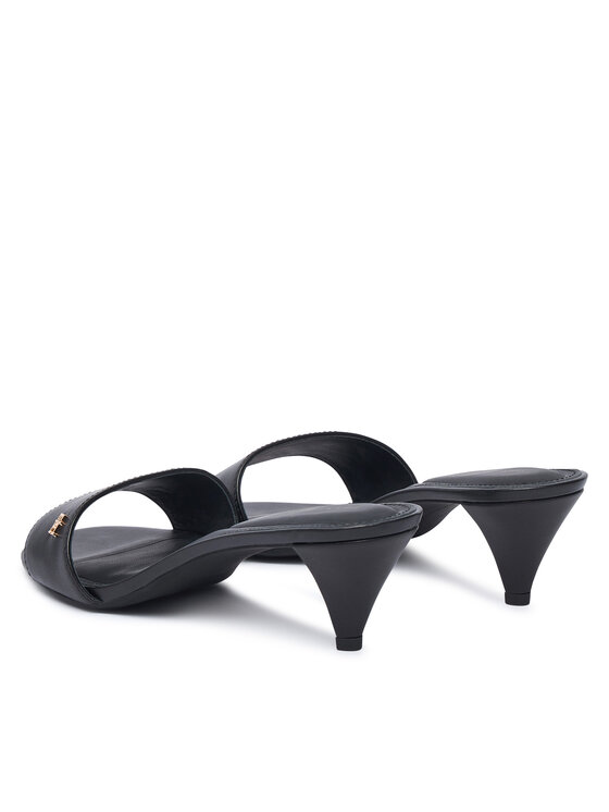 Tommy Hilfiger Tommy Hilfiger Plätud Th Mid Mule FW0FW09508 Must