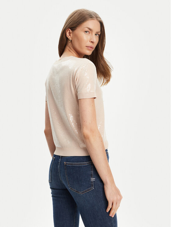 Guess Guess Sweter W5YR21 Z3E70 Beżowy Regular Fit