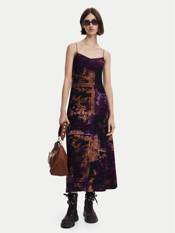 Desigual Desigual Každodenní šaty Rosy 24WWVK15 Barevná Slim Fit
