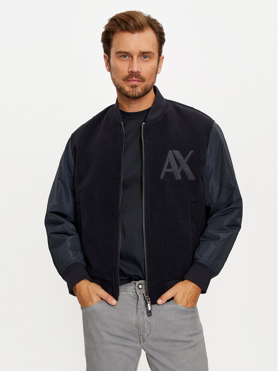 Armani Exchange Bomber Jakna 6DZB32 ZN5PZ 1510 Mornarsko Modra Regular Fit