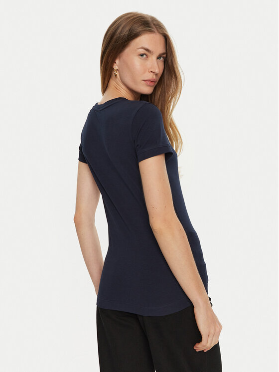 Guess Guess Marškinėliai W2YI44 J1314 Mėlyna Slim Fit