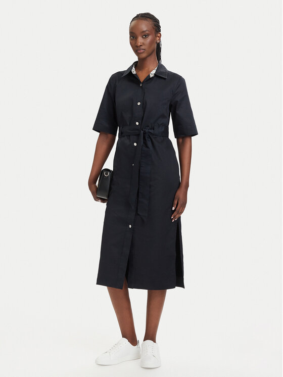 Barbour Barbour Košeľové šaty Sloane LDR0981NY99 Tmavomodrá Regular Fit