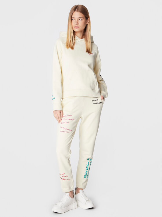 Zadig&Voltaire Zadig&Voltaire Spodnie dresowe JWPA00003 Écru Regular Fit