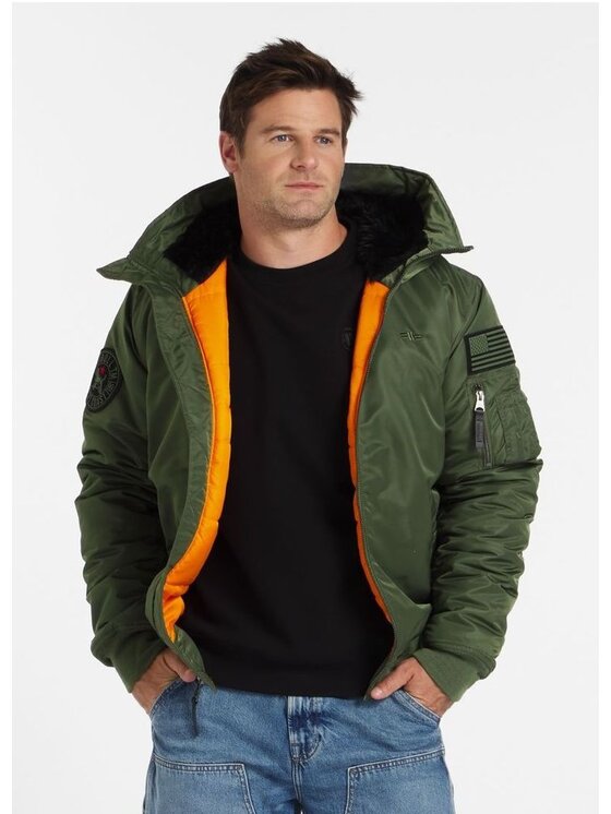PITBULL PITBULL Kurtka zimowa Encino XXL Zielony Regular Fit