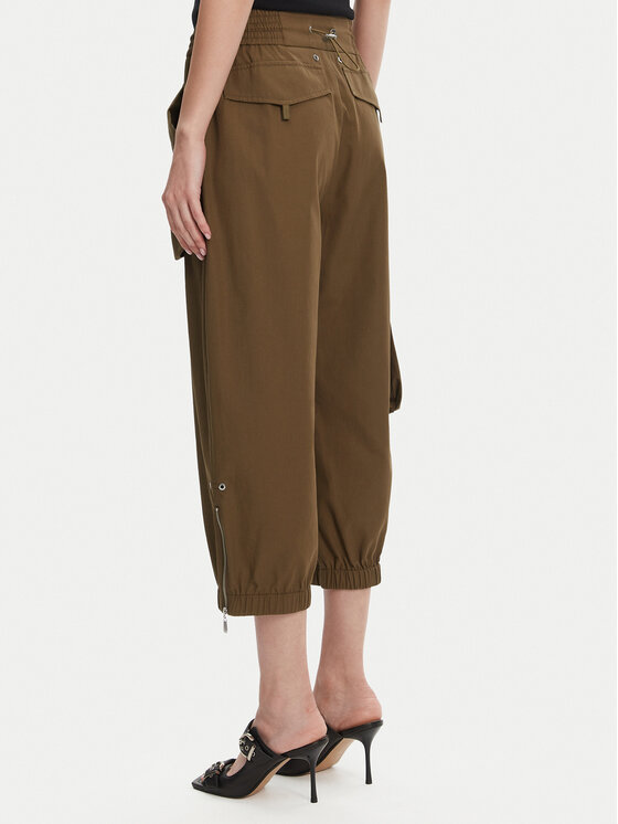 PINKO PINKO Pantaloni din material 104704 A2ER Kaki Regular Fit