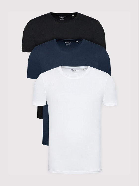 Jack&Jones 3 t-kreklu kompleksts Organic Basic 12191759 Daudzkrāsains Regular Fit