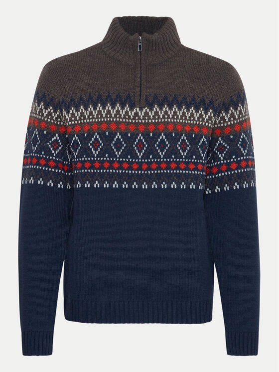 Blend Blend Sweter 20717433 Granatowy Regular Fit