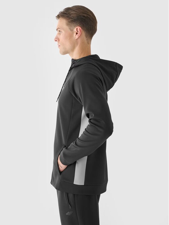 4F 4F Felpa tecnica 4FWAW24TFSWM405-20S Nero Regular Fit