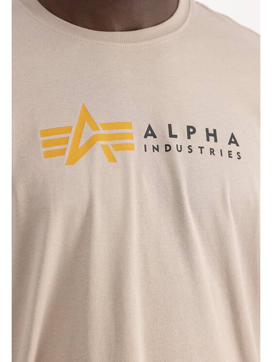 Alpha Industries Alpha Industries T-Shirt AI.118502-679-3XL Beżowy Regular Fit