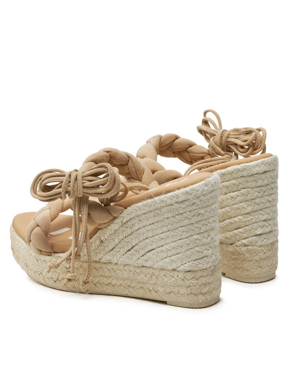 Manebi Manebi Espadryle Hamptons Two Braided Bands Wedge Espadrilles M 1.1 WE Beżowy