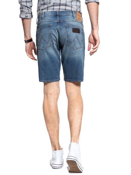 Wrangler Wrangler Szorty jeansowe REGULAR SHORTS Niebieski Regular Fit