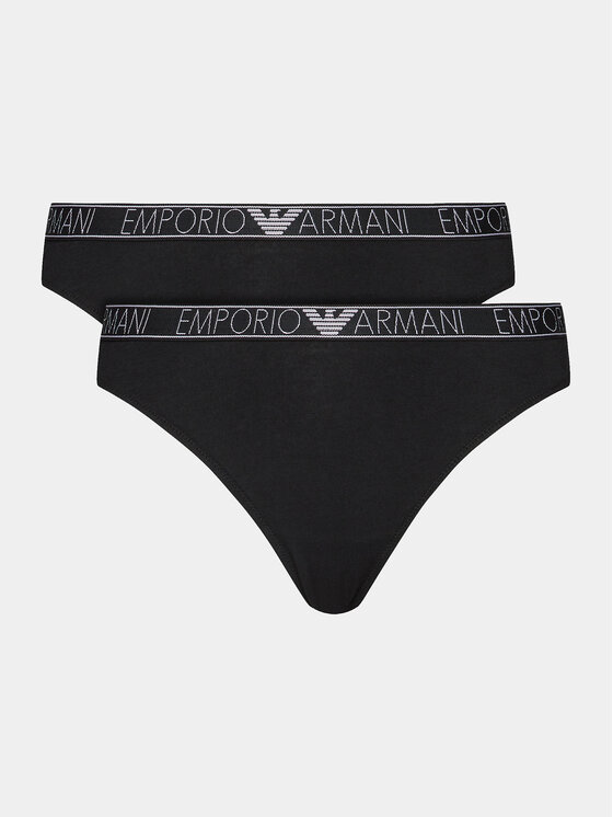 Emporio Armani Underwear 2 pāru brazīliešu biksīšu komplekts 164752 4R223 00020 Melns