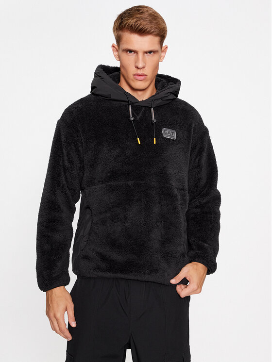 EA7 Emporio Armani Bluză 6RPM51 PJSFZ 1200 Negru Regular Fit