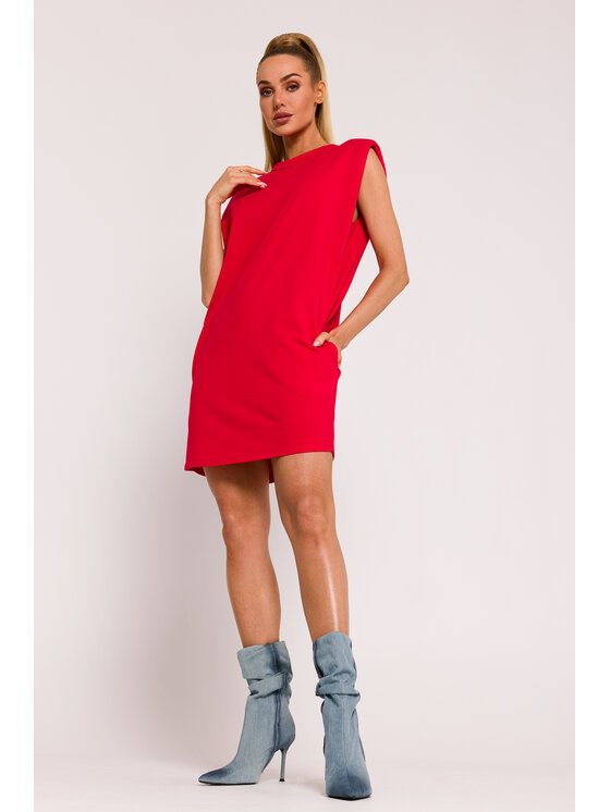 Made of Emotion Made of Emotion Vestito estivo M789 Rosso Generous Fit