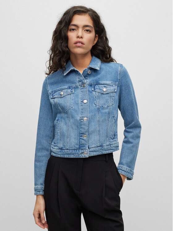 HUGO Hugo Farmer kabát 50488939 Kék Slim Fit