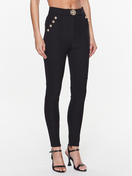Babylon Pantaloni din material S_S00507 Negru Slim Fit Babylon imagine noua