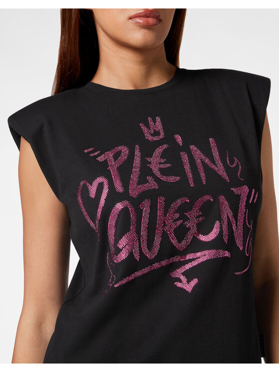 PHILIPP PLEIN PHILIPP PLEIN Tank top 845 Różowy Skin Tight Fit