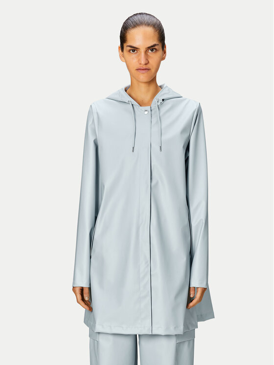 Rains Rains Giacca impermeabile A-line W Jacket W3 18050 Celeste Regular Fit
