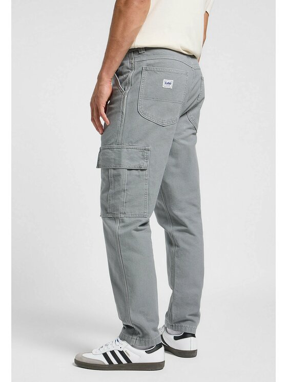 Lee Lee Spodnie materiałowe CARGO PANT HD Szary Cargo Fit