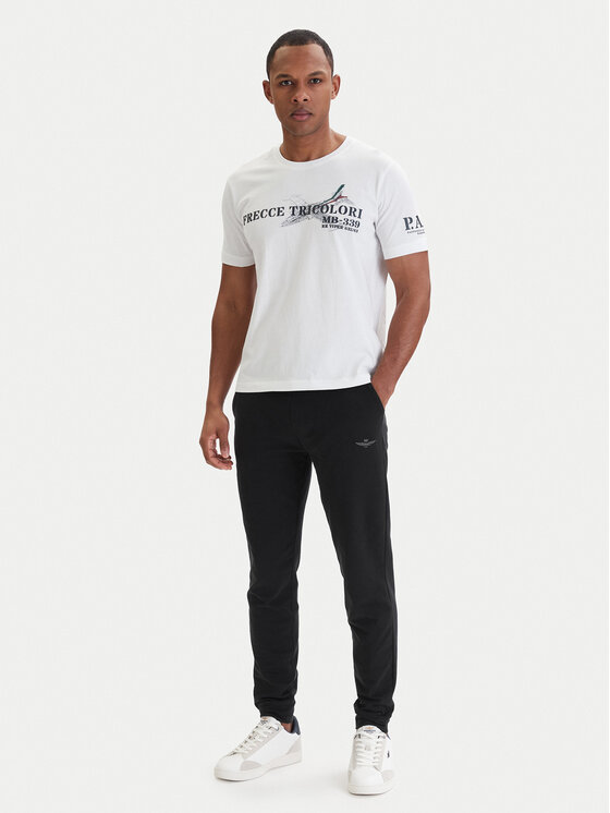Aeronautica Militare Aeronautica Militare Spodnie dresowe 261PF0872UF00459 Czarny Regular Fit