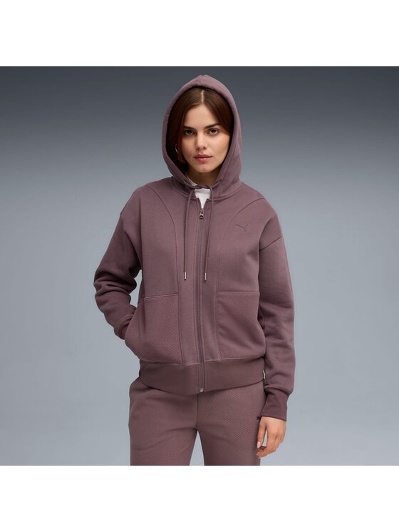 Puma Puma Bluza 633011 Fioletowy Regular Fit