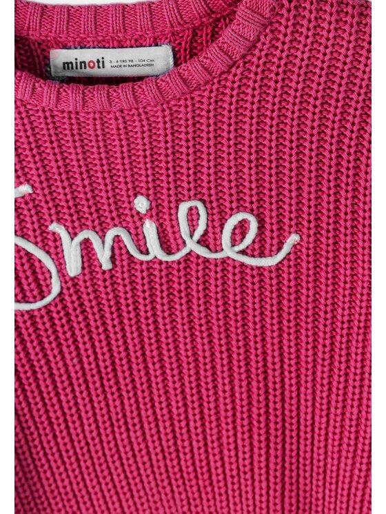 minoti minoti Sweter 32KNIT103 Różowy Regular Fit