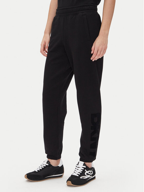 DKNY Teplákové nohavice DP5P3585 Čierna Regular Fit