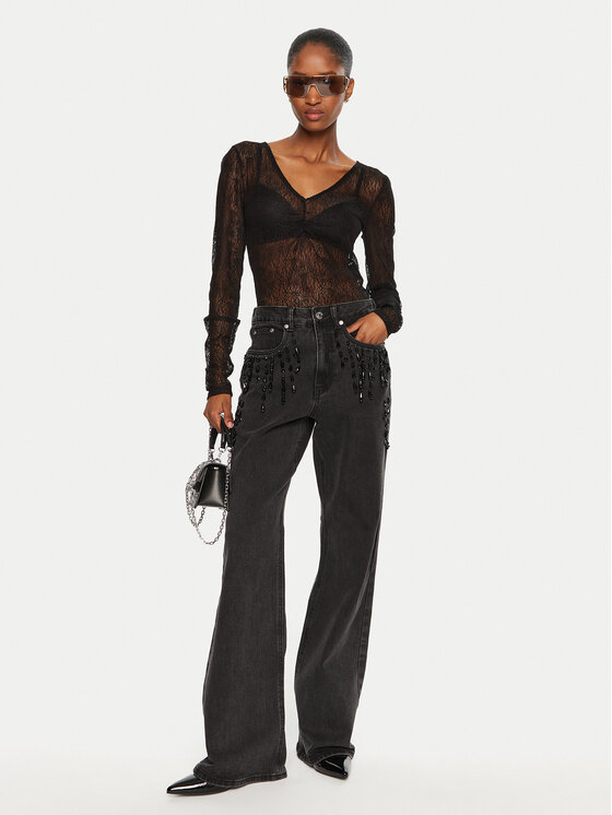 Gestuz Gestuz Боді Laila 10909443 Чорний Slim Fit