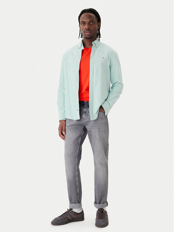 Tommy Jeans Tommy Jeans Риза DM0DM21298 Зелен Regular Fit