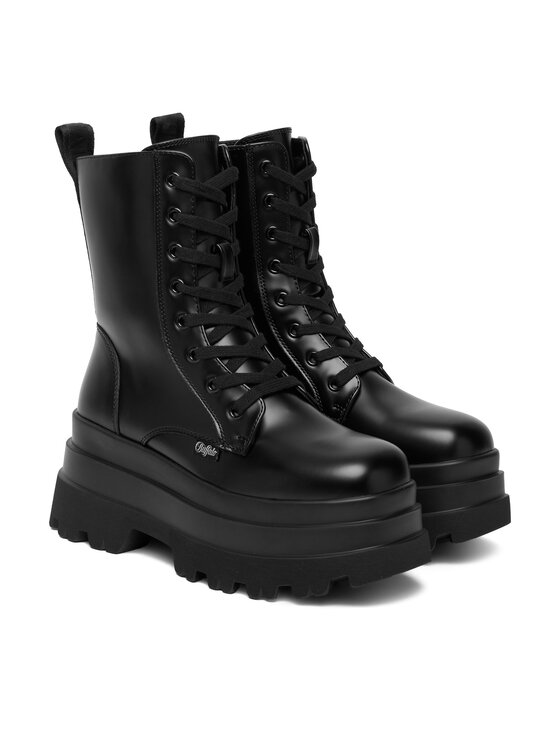 Buffalo Buffalo Зимни обувки Jupiter Lace Up Mid 1622609 Черен