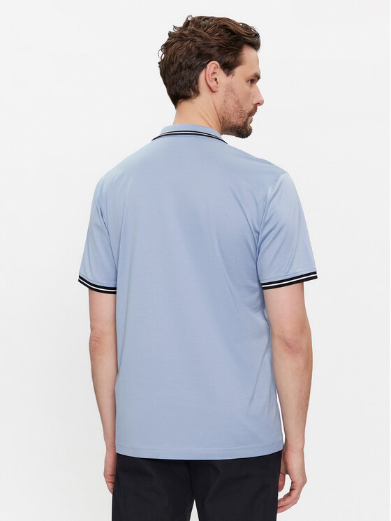 KARL LAGERFELD KARL LAGERFELD Polo 745080 541200 Niebieski Regular Fit