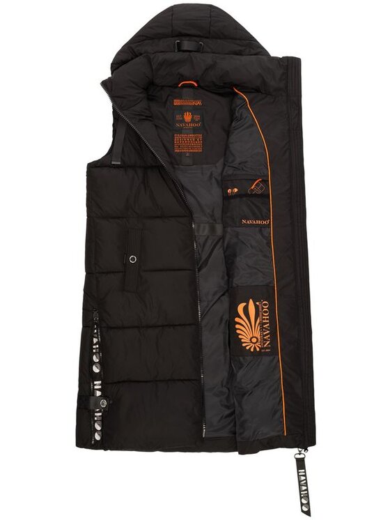 Navahoo Navahoo Bezrękawnik Schnuffelchen Czarny Casual Fit