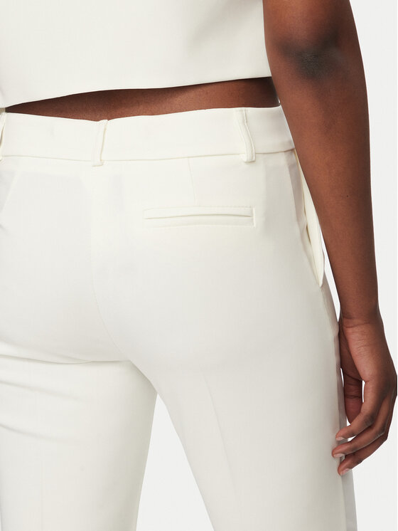 Rinascimento Rinascimento Pantaloni din material CFC0128638003 Alb Slim Fit