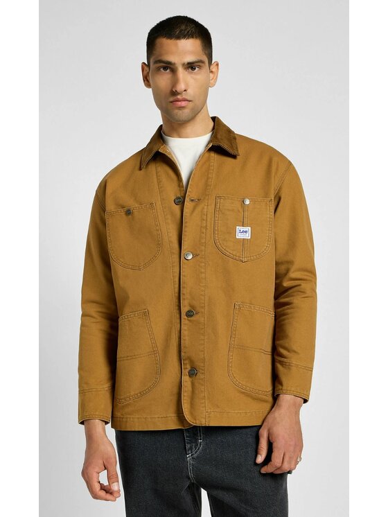Lee Lee Kurtka koszulowa Loose Loco Jacket Brązowy Loose Fit