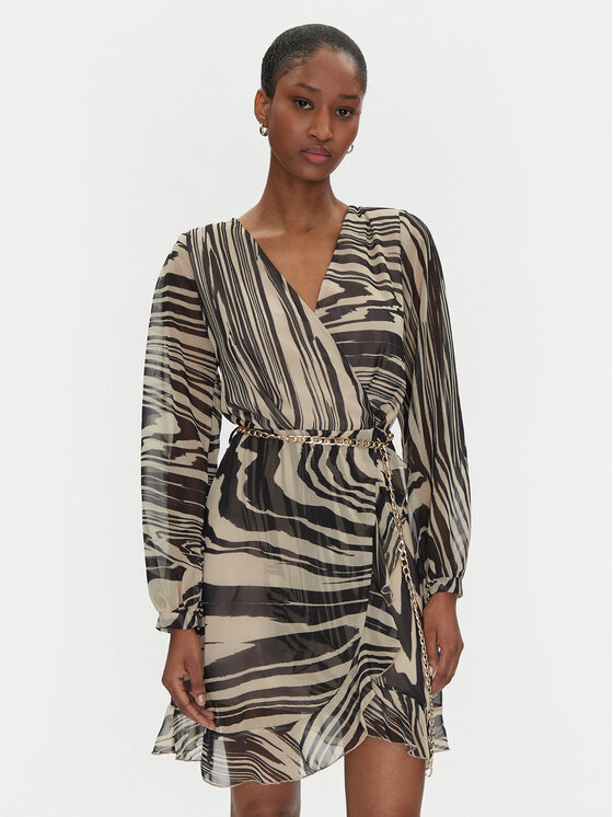 Rinascimento Rinascimento Rochie de zi CFC0019848002 Bej Regular Fit
