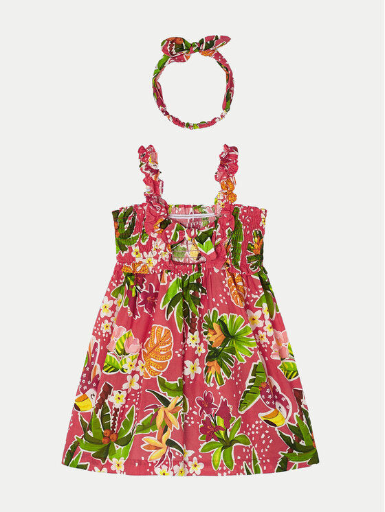 Mayoral Mayoral Літня сукня 3947 Кольоровий Regular Fit
