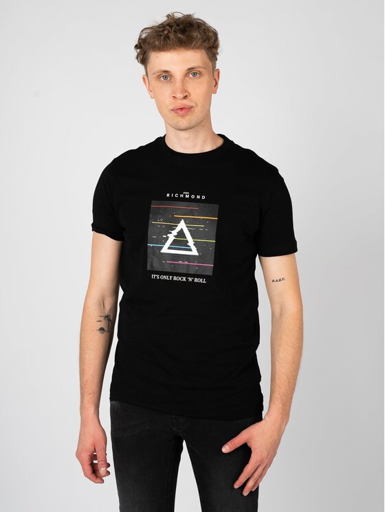 John Richmond John Richmond T-Shirt HMP25025TS Černá Regular Fit