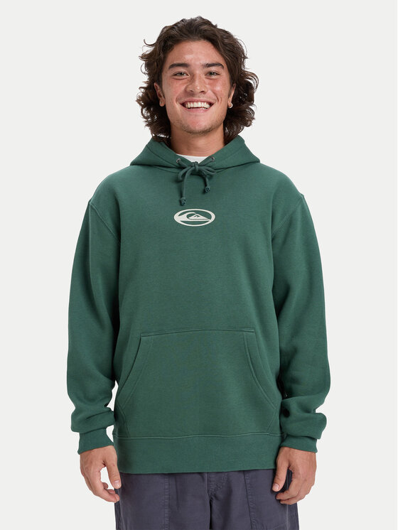 Quiksilver Bluza Salt Water Graphic EQYFT05126 Zielony Regular Fit