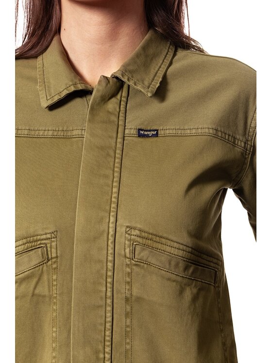 Wrangler Wrangler Giacca da donna CROP JACKET Verde Slim Fit